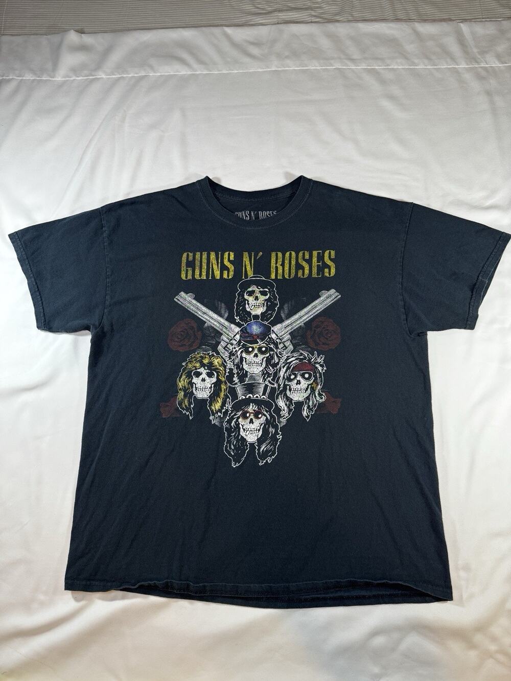 Guns N Roses Not In This Lifetime 2016 Tour T Shirt Mens XL Black Double Sided